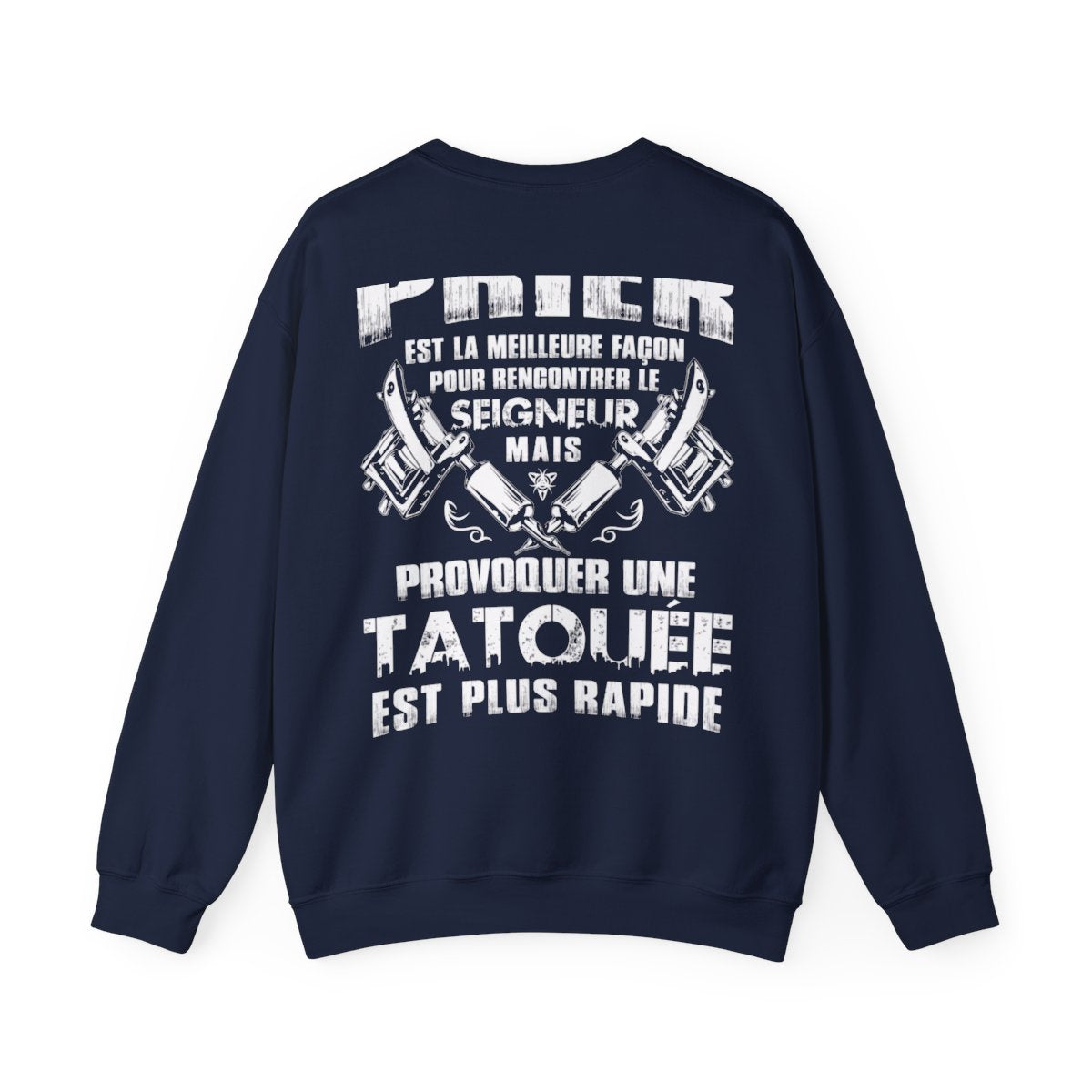 Prier est la meilleure façon pour recontrer le seigneur mais provoquer une tatouée est plus rapide