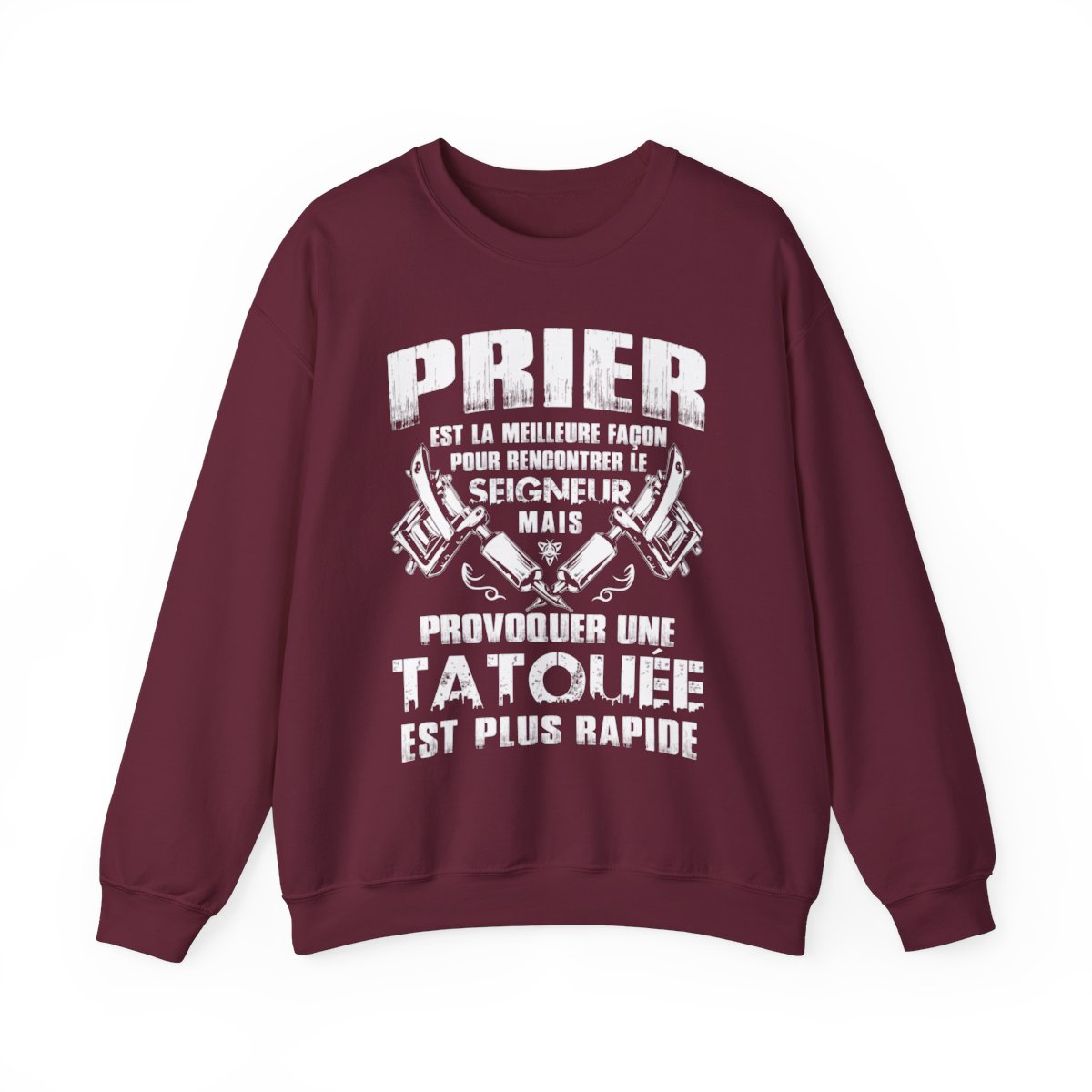 Prier est la meilleure façon pour recontrer le seigneur mais provoquer une tatouée est plus rapide