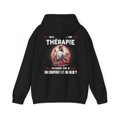 Qui a besoin de thérapie quand on a un couperet et un bloc?