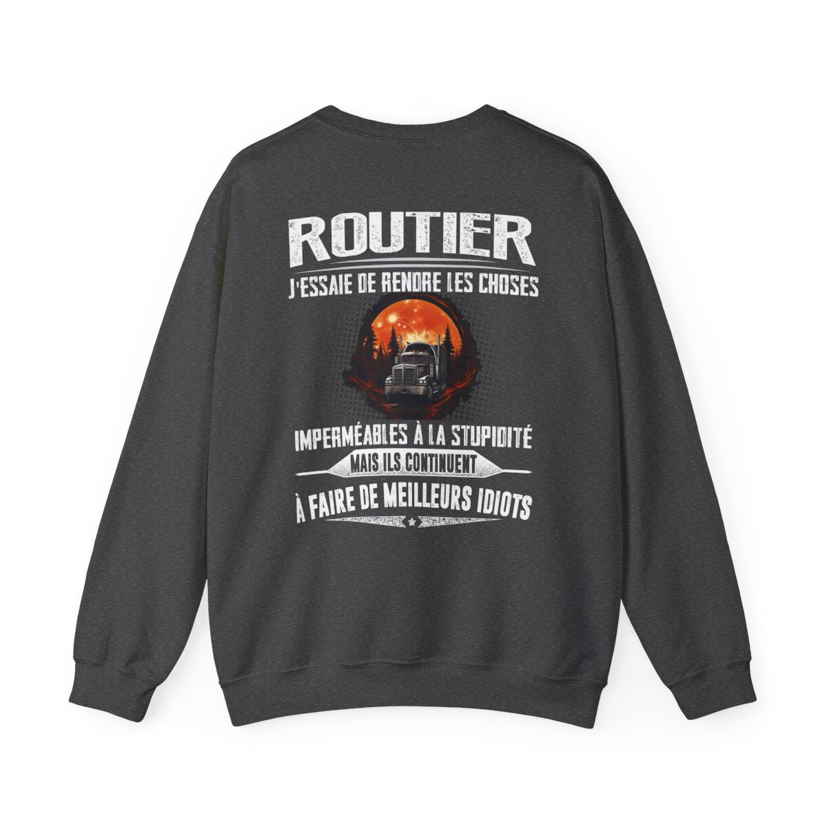 Routier, j'essaie de rendre les choses imperméables à la stupidité