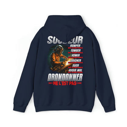 Soudeur, ramper, tomber, vomir, saigner est acceptable