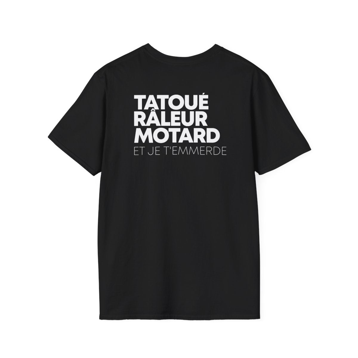 T-shirt noir — Tatoué Râleur Motard