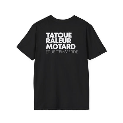T-shirt noir — Tatoué Râleur Motard