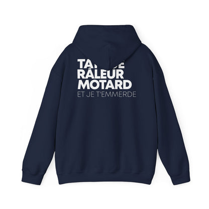 Hoodie bleu marine — Tatoué Râleur Motard