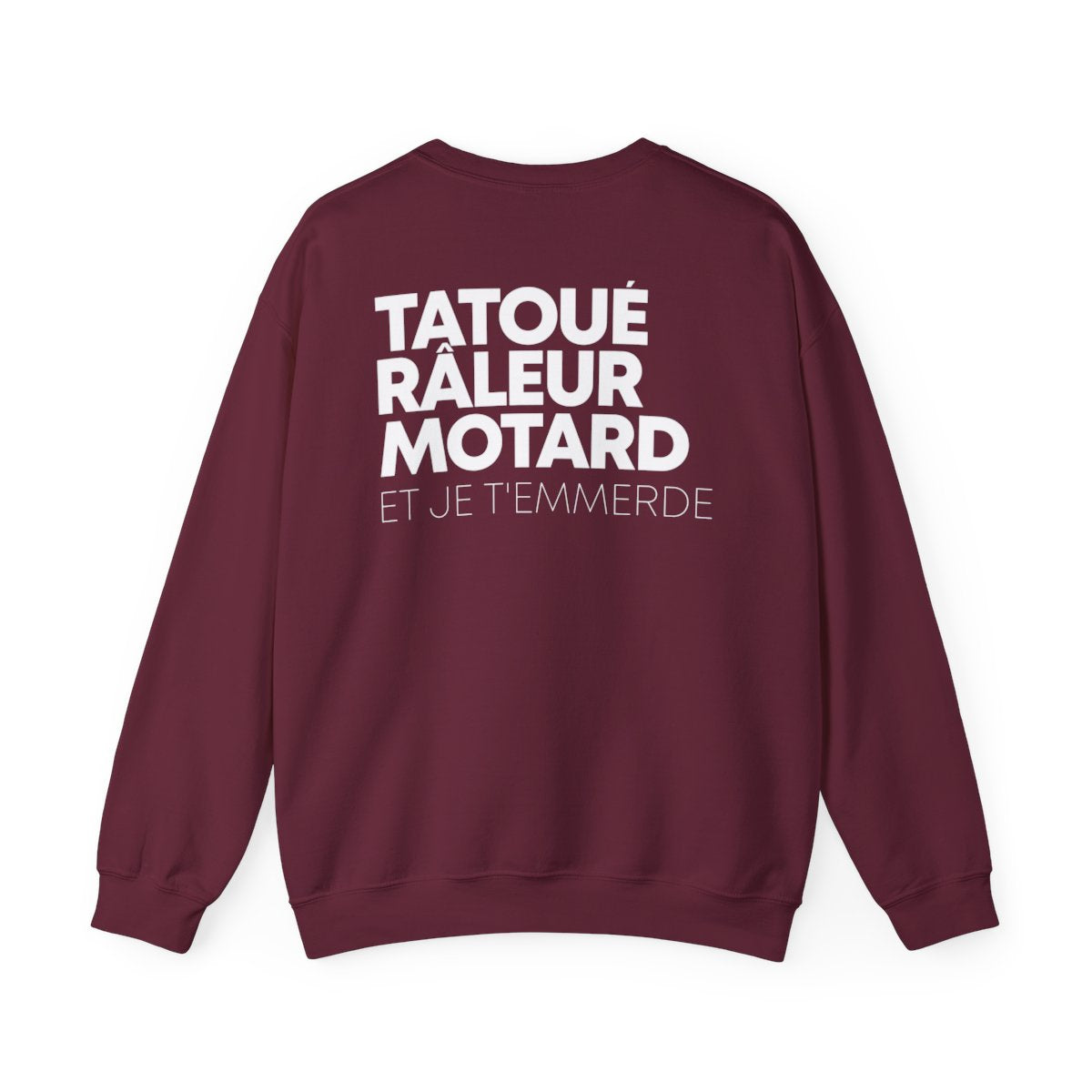 Tatoué Râleur Motard et je t'emmerde