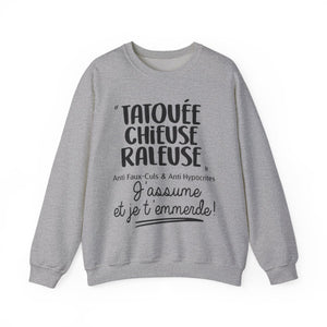 Tatouée, chieuse, râleuse, anti faux-culs & anti hypocrites, j'assume et je t'emmerde