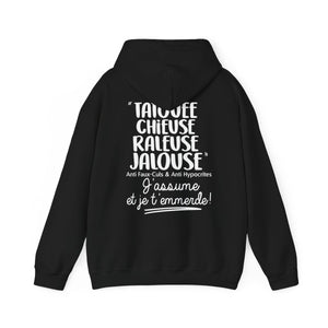 Tatouée, chieuse, râleuse, jalouse, anti faux-culs & anti hypocrites, j'assume et je t'emmerde