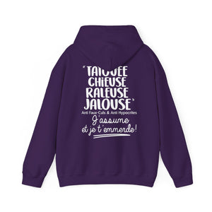 Tatouée, chieuse, râleuse, jalouse, anti faux-culs & anti hypocrites, j'assume et je t'emmerde
