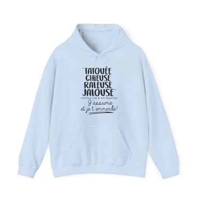 Tatouée, chieuse, râleuse, jalouse, anti faux-culs & anti hypocrites, j'assume et je t'emmerde