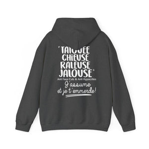 Tatouée, chieuse, râleuse, jalouse, anti faux-culs & anti hypocrites, j'assume et je t'emmerde
