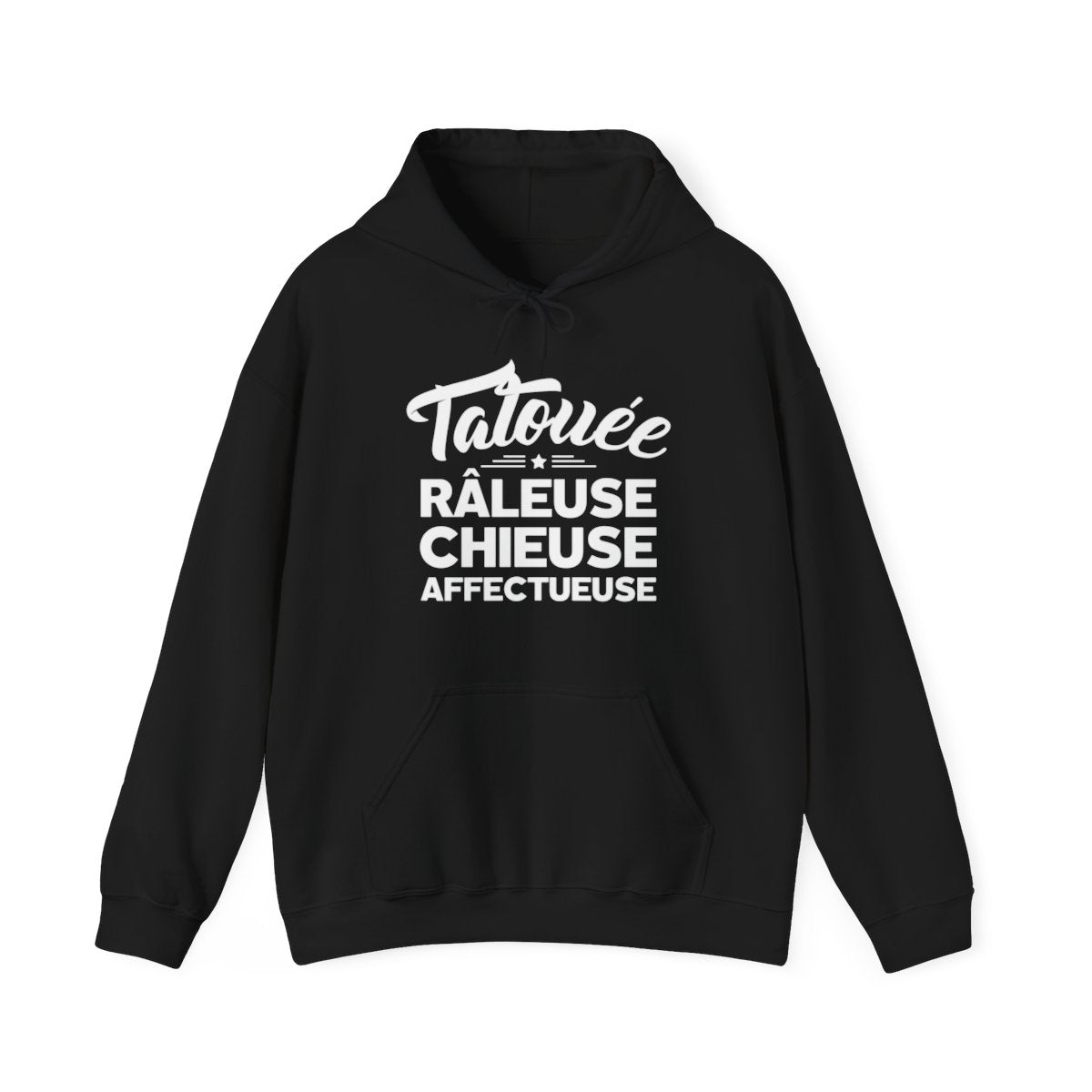 Tatouée, râleuse, chieuse, affectueuse
