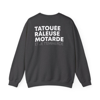 Tatouée Râleuse Motarde et je t'emmerde