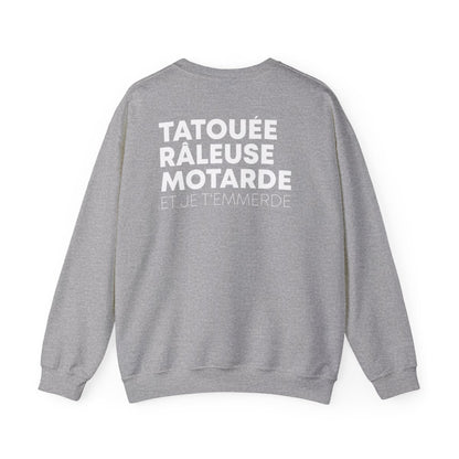 Tatouée Râleuse Motarde et je t'emmerde