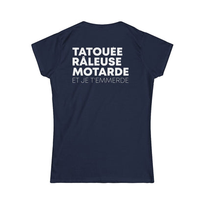 Tatouée Râleuse Motarde et je t'emmerde