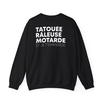 Tatouée Râleuse Motarde et je t'emmerde